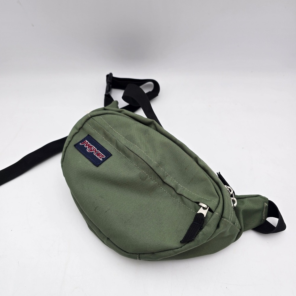 Jansport Fifth Avenue Fanny Pack Olive Green Waist Bag JS00TAN1 Adjustable Strap
